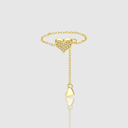 AMÉLIE SLIDING HEART RING