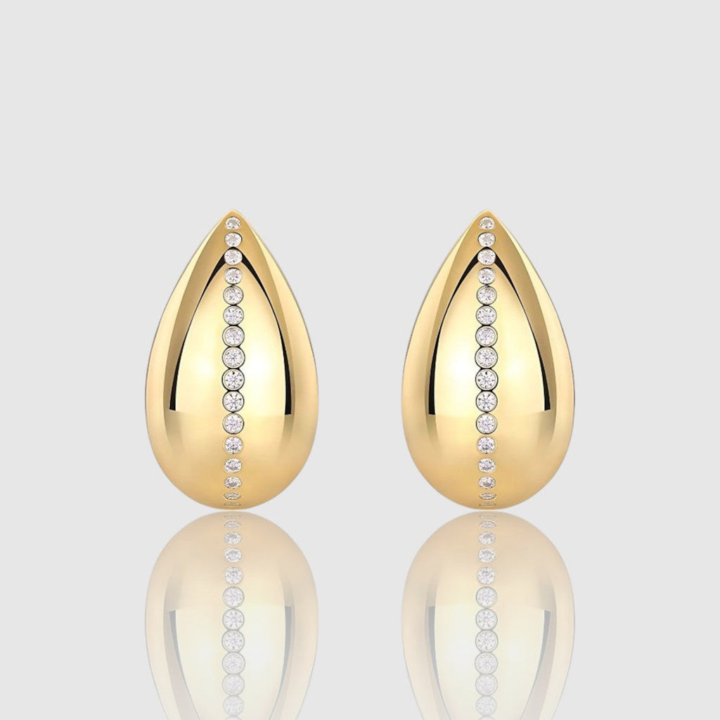 TEARDROP MOISSANITE STUD EARRINGS