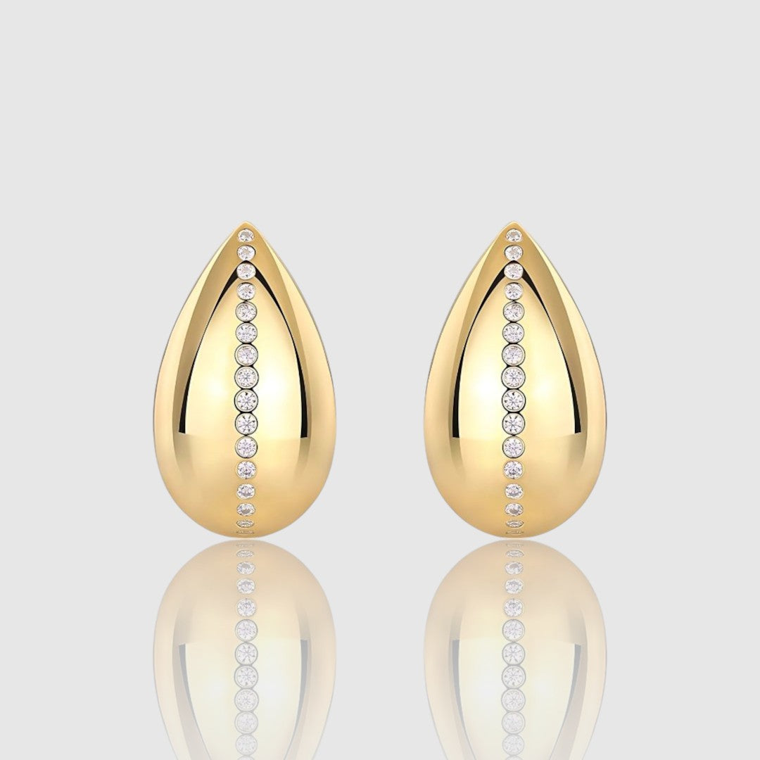 TEARDROP MOISSANITE STUD EARRINGS