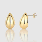 TEARDROP MOISSANITE STUD EARRINGS